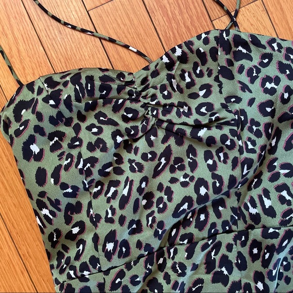 NEW! SUPERDOWN Leopard Print Satin Dress - Picture 2 of 6